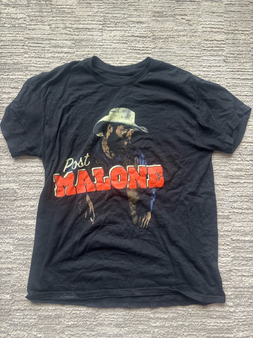 Post Malone Black Graphic Short Sleeve Tee